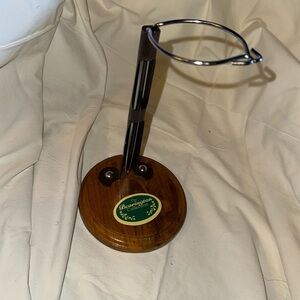 Barrington Bear Stand - Adjustable- Wood base w/ metal arm